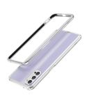 For OPPO Reno4 Aluminum Alloy Shockproof Protective Bumper Frame(Silver)