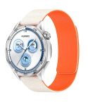22mm Cloud Wood Grain Silicone Magnetic Watch Band(Starlight Orange)