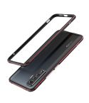 For Vivo X50 & X50 Pro Aluminum Alloy Shockproof Protective Bumper Frame(Black Red)