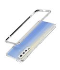 For Vivo X50 & X50 Pro Aluminum Alloy Shockproof Protective Bumper Frame(Silver)