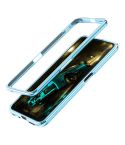 For OPPO Realme X50 5G Aluminum Alloy Shockproof Protective Bumper Frame(Blue)