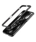 For OPPO Realme X50 5G Aluminum Alloy Shockproof Protective Bumper Frame(Black Silver)