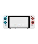 For Nintendo Switch Game Console Solid Color Silicone Full Protective Case(White)