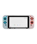 For Nintendo Switch Game Console Solid Color Silicone Full Protective Case(Transparent)