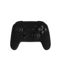 For Nintendo Switch Pro Game Handle Solid Color Silicone Protective Cover(Black)