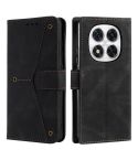 For Redmi Note 14 Pro 4G Nail Skin Feel Stitching Calf Texture Leather Phone Case(Black)