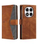 For Redmi Note 14 Pro 4G Nail Skin Feel Stitching Calf Texture Leather Phone Case(Brown)