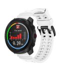 For Polar Vantage M3 Double Buckle Silicone Sport Watch Band(White)