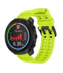 For Polar Vantage M3 Double Buckle Silicone Sport Watch Band(Lime)