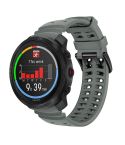For Polar Vantage M3 Double Buckle Silicone Sport Watch Band(Space Grey)