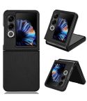 For ZTE nubia Flip2 Carbon Fiber Texture PU Leather PC Phone Case(Black)