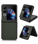 For ZTE nubia Flip2 Carbon Fiber Texture PU Leather PC Phone Case(Green)