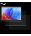 For Haipky PC MTK6797 Tablet 10.1 2pcs 9H 0.3mm Explosion-proof Tempered Glass Film
