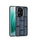 For Honor 300 Pro ABEEL Beast Pattern 6D Micro-Embossed Genuine Leather Phone Case(Blue)