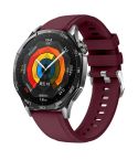 Kalebol 22mm Universal Silicone Watch Strap(Wine Red)