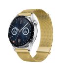 Kalebol 22mm Universal Loop Double Magnetic Buckle Milanese Strap(Gold)
