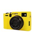 For FUJIFILM X100VI Litchi Texture Soft Silicone Protective Case(Yellow)