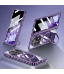 For OPPO Find N5 GKK Magnetic Fold Hinge Rotation Holder Film Integrated Phone Case(Purple)