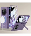 For OPPO Find N5 GKK Magnetic Fold Hinge Side Holder Film Integrated MagSafe Phone Case(Purple)