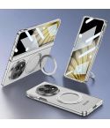 For OPPO Find N5 GKK Magnetic Hinge Rotation Holder Film Integrated MagSafe Phone Case(Silver)