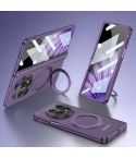 For OPPO Find N5 GKK Magnetic Hinge Rotation Holder Film Integrated MagSafe Phone Case(Purple)