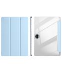 For Honor Pad 9 3-Fold Clear Acrylic Leather Tablet Case(Ice Blue)
