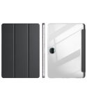 For Honor Pad 9 3-Fold Clear Acrylic Leather Tablet Case(Black)
