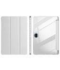 For Honor Pad 9 3-Fold Clear Acrylic Leather Tablet Case(Gray)