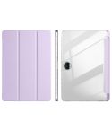 For Honor Pad 9 3-Fold Clear Acrylic Leather Tablet Case(Taro Purple)