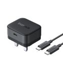 Baseus Smart Charge 20W Type-C Charger Set with 1m 60W Type-C to Type-C Cable, Plug: UK Plug(Black)