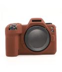 For Nikon Z6III Litchi Texture Soft Silicone Protective Case(Coffee)