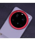 For Xiaomi 15 Ultra Gilded Gray JSR Aluminum Camera Lens Adapter Ring for Phone Case(Red)