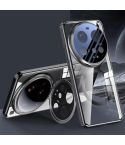 For Xiaomi 15 Ultra Ice-transparent Metal Lens Holder MagSafe Plating Phone Case(Obsidian Black)