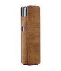 For lil Solid 3.0 Frosted Retro PU Leather Electronic Cigarette Case(Brown)