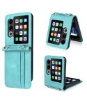 For ZTE nubia Flip2 Crossbody Card Bag PU Folding Phone Case(Green)