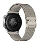 22mm Parachute Buckle Milanese Metal Steel Mesh Watch Band(Titanium Color)