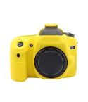 For Canon EOS 70D Soft Silicone Protective Case(Yellow)