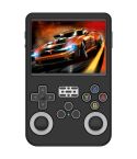For ANBERNIC R36S Silicone Handheld Game Console Protective Case(Black)