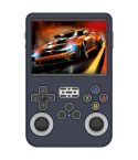For ANBERNIC R36S Silicone Handheld Game Console Protective Case(Dark Blue)