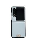 For ZTE nubia Flip2 Morandi Solid Color Leather Texture Phone Case(Sky Blue)