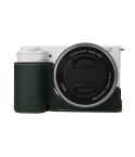 For Sony ZV-E10 Litchi Texture PU Leather Camera Half Case Base(Green)