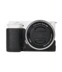 For Sony ZV-E10 Litchi Texture PU Leather Camera Half Case Base(Black)
