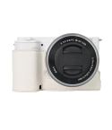 For Sony ZV-E10 Litchi Texture PU Leather Camera Half Case Base(White)