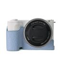 For Sony Alpha ZV-E10 II / ZV-E10M2 Litchi Texture PU Leather Camera Half Case Base(Blue)