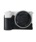 For Sony Alpha ZV-E10 II / ZV-E10M2 Litchi Texture PU Leather Camera Half Case Base(Black)