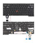 US Version Backlit Laptop Keyboard with Pointing for Lenovo ThinkPad T14s Gen 2 P1 GEN4 X1 Extreme Gen4(Black)
