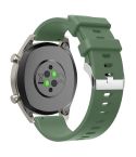 20mm Glossy Silicone Watch Band(Green)