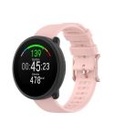 For POLAR Polar Dot Textured Silicone Watch Band, Size: Free Size(Light Pink)