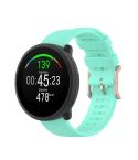 For POLAR Polar Dot Textured Silicone Watch Band, Size: Free Size(Teal)