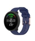 For POLAR Polar Dot Textured Silicone Watch Band, Size: Free Size(Midnight Blue)